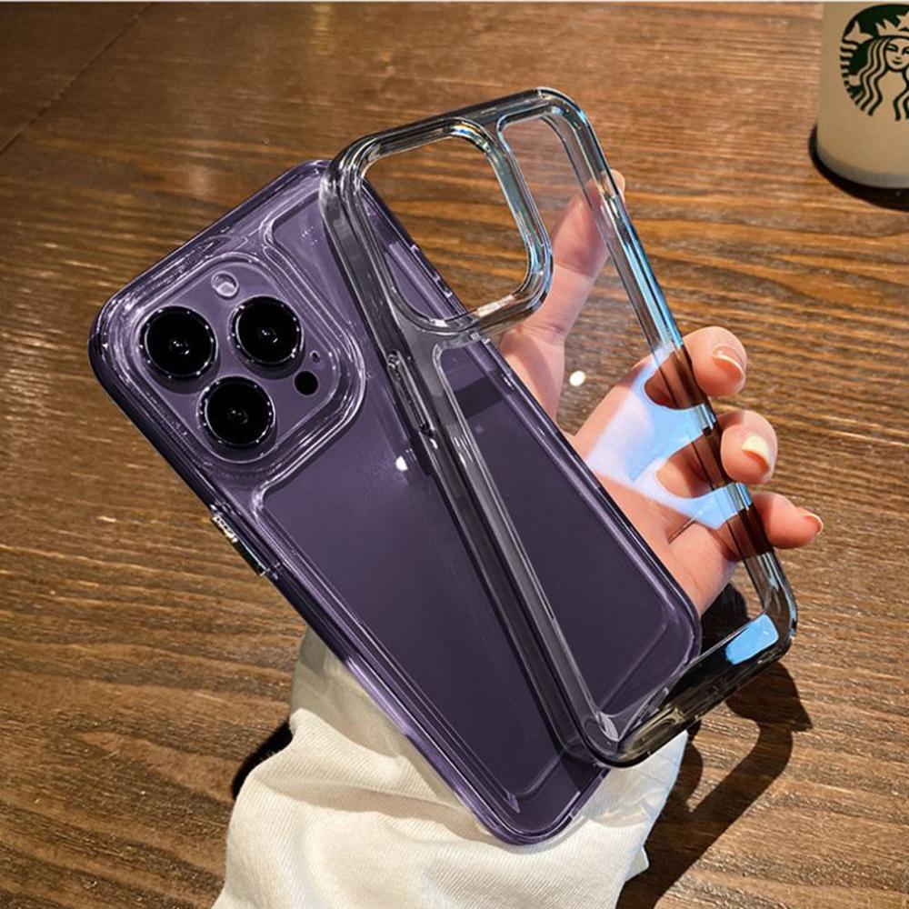 Full Clear Acrylic Shockproof Phone Case For Iphone 14 12 11 13 Pro Max Mini Xr X Xs 7 8 Plus Cover