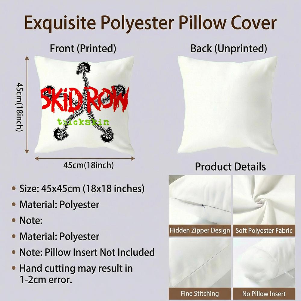 Skid Row Cushion Cover Cushion Cover Set 4Pcs 50X50 45X45 40X40 Pillowcase Decorative Sofa Home Decor