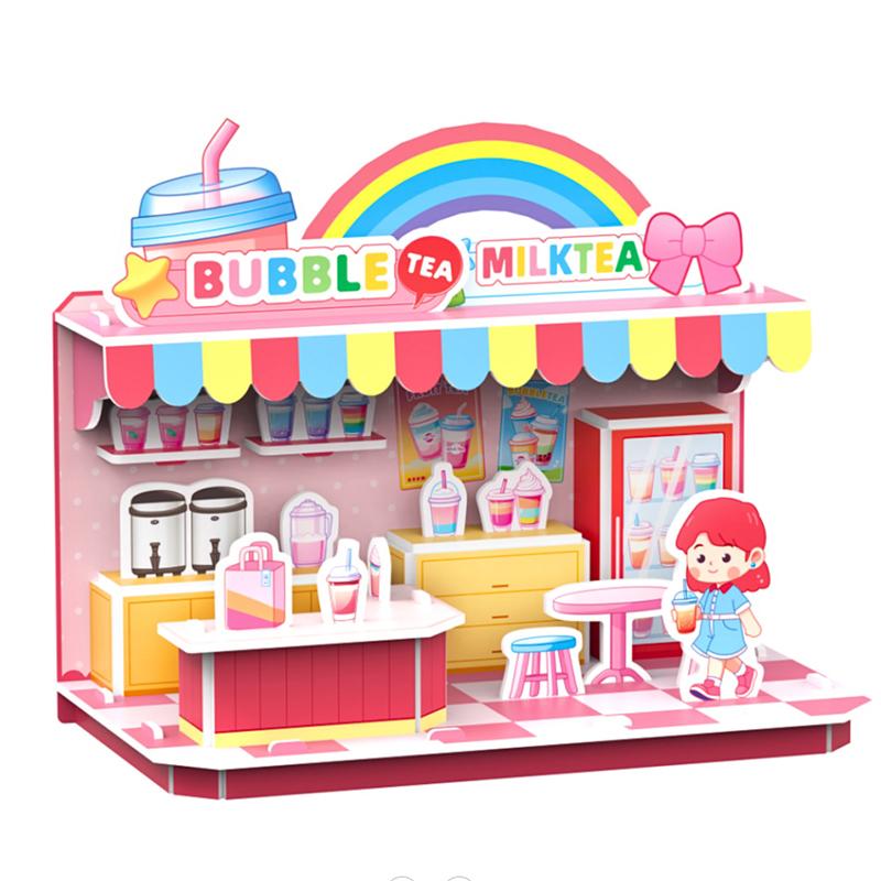 3D Пазл Магазин Товаров Повседневного Спроса, Магазин Автомобилей, Спортивный Магазин, Магазин Игрушек, Сборная Модель Пазла Сделай Сам