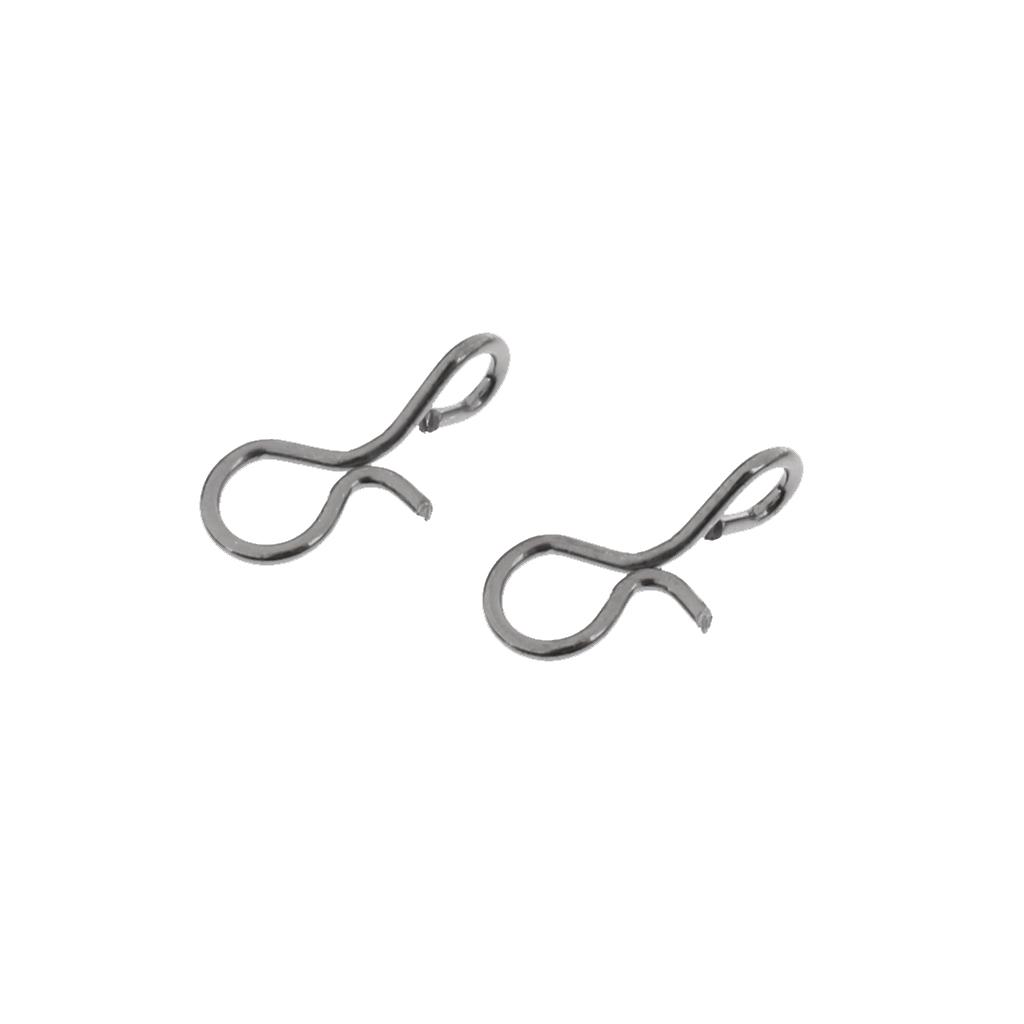 50pcs Fishing Hanging Lock Snap Swivel Barrel Snaps 9mm