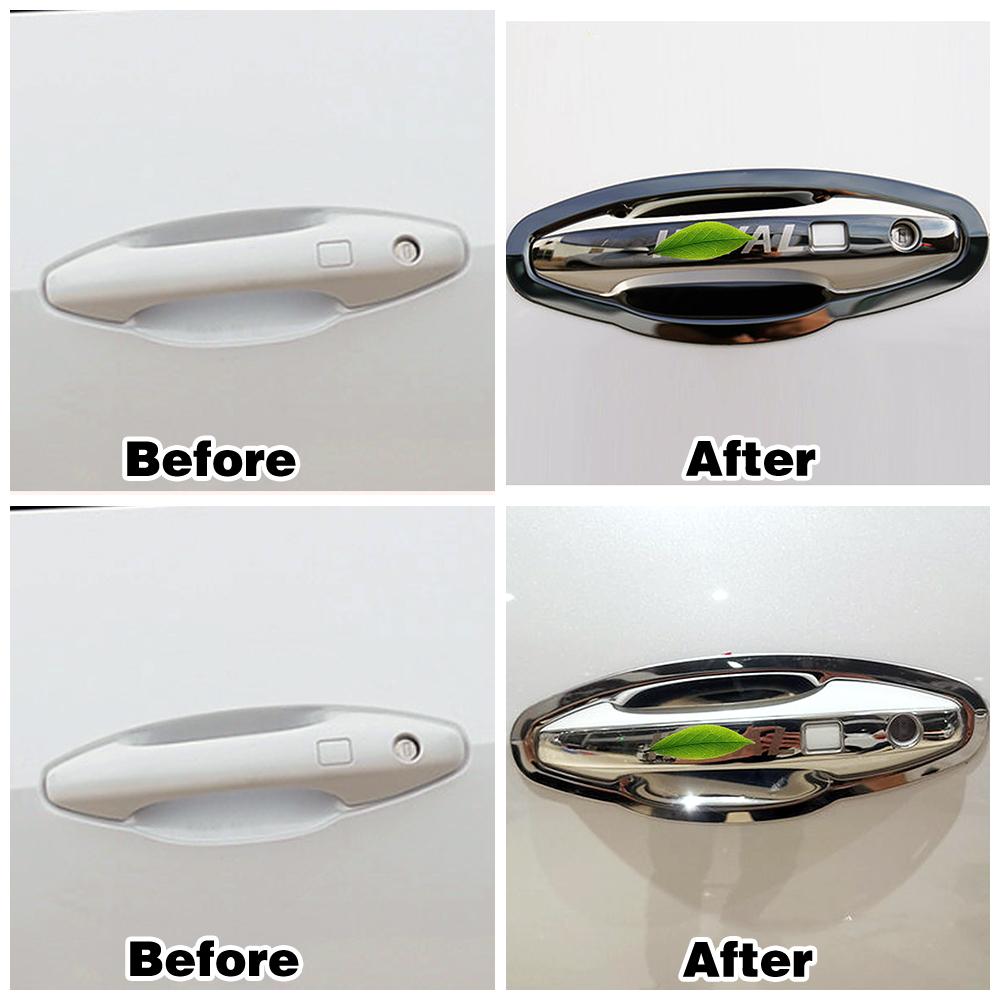 Haval F7 F7X 2018-Paslanmaz Çelik Kapı Kolu Kapağı Yan Kapı Kase Trim Krom Şekillendirici Dış