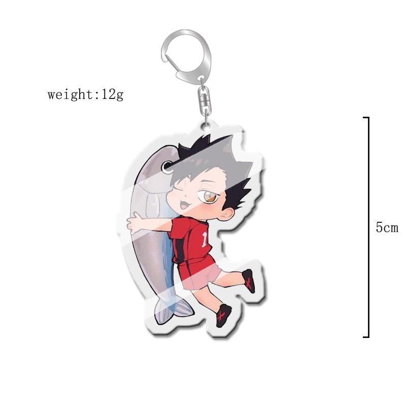 Haikyuu!! Anime Acrylic Keychain Charm - Creative Campus Ornament Gift