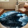 Giant Monster Rampage Round Rug for Livingroom,Bedroom, Palyroom, Chair Rug, Area rug, Circle Carpet, Large Size Decor Fan Christmas gift