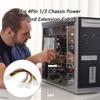 Heavy Duty 4Pin Y Cable Splitter Enables Simultaneous Power Supply To Multiple Computer Components