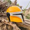Yellow and Silver Helmet Steel Halloween Helmet With Chinstraps Best Gift