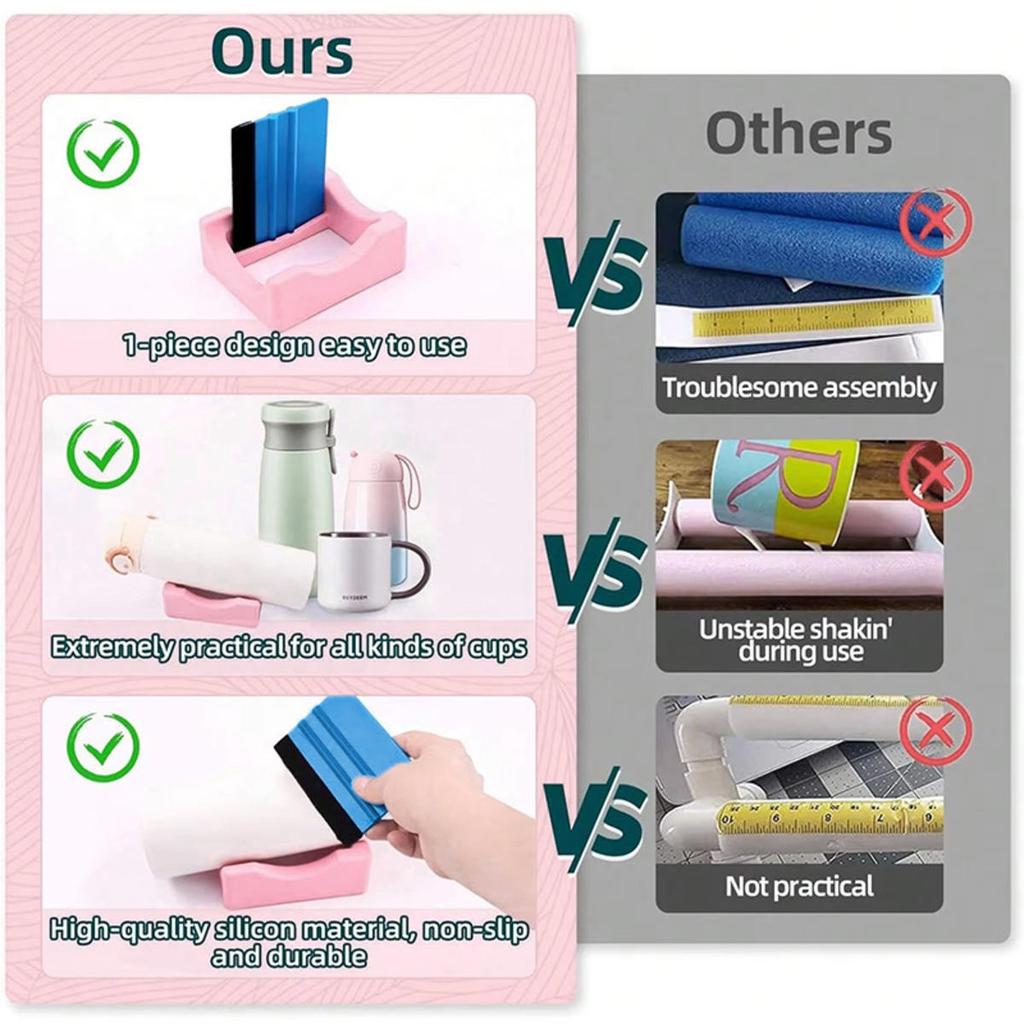 Glass Cup Slot Waterproof Tumbler Holder Anti Slip Lightweight Two Angle Support Tumbler Cradle Rack Household Accessories