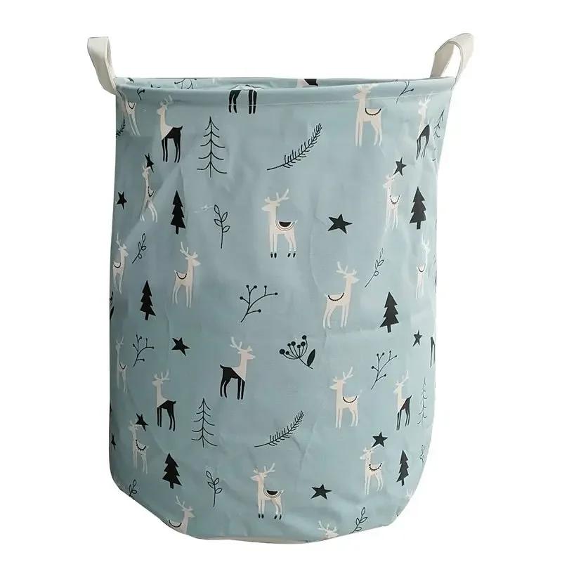 Storage Basket Foldable Fabric Laundry Basket Toy Storage Bucket Clothes Shoes Dirty Clothes Basket Household Storage Container