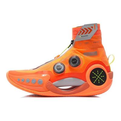 Li Ning WOW 9 Infinity Bequem Textil, Synthetikleder, TPU Abriebfest Atmungsaktiv High-Top ABER003-6