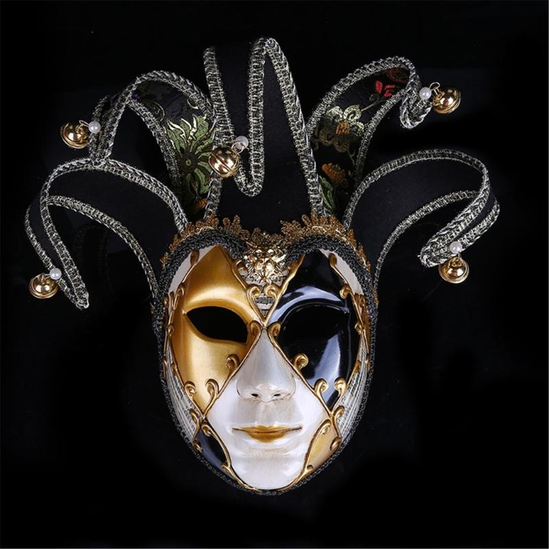 Masquerade Mask for Women Halloween Mask, Halloween Cosplay Eyemask Masquerade Full Face Mask Accsessory