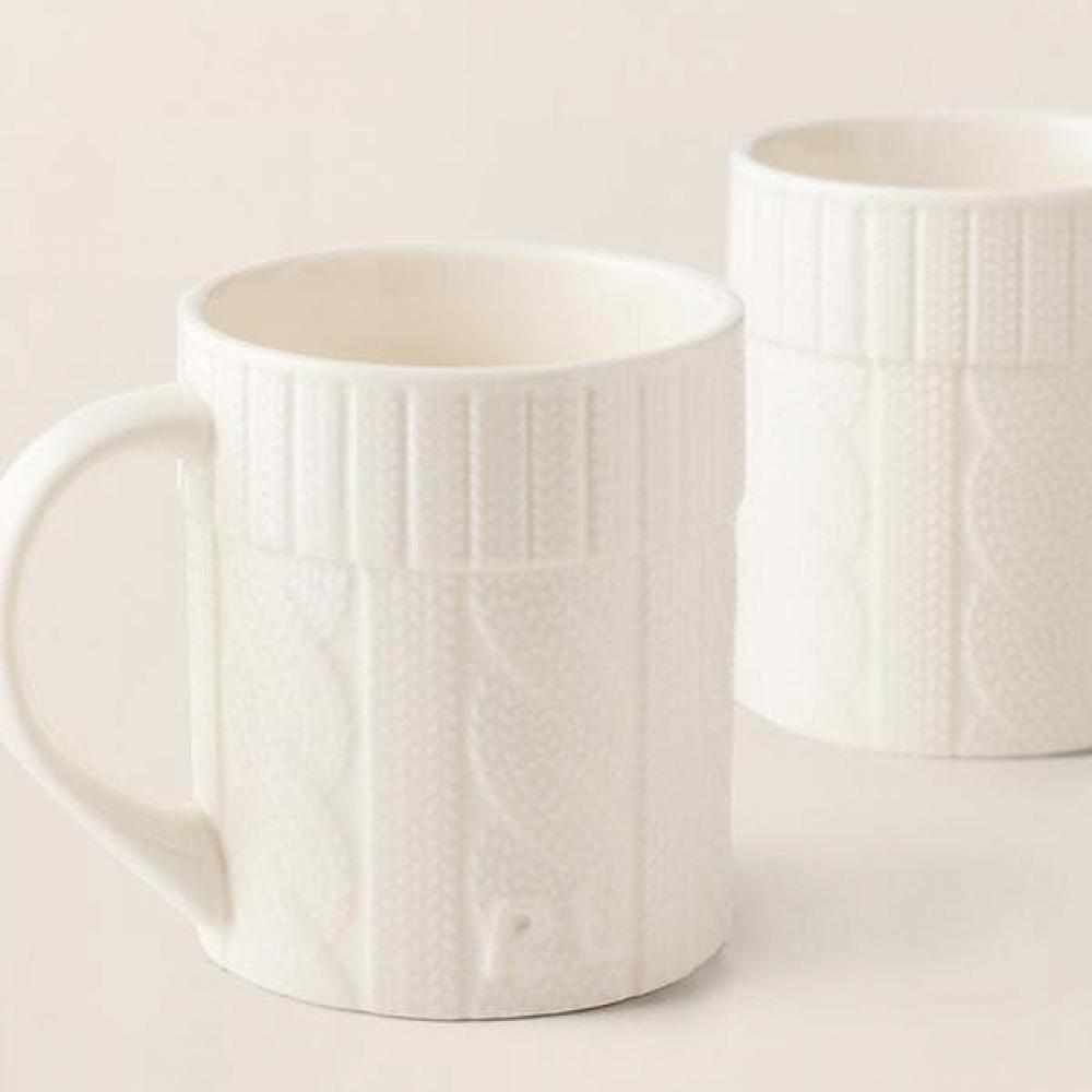 Polo Ralph Lauren Cable Knit Ceramic Mug Gift Set Hmrltblh3620315101