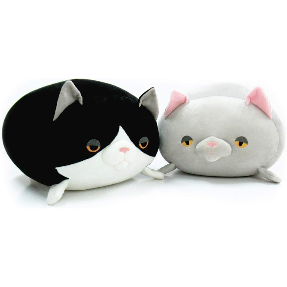 Shinada Global Mochineko Cat Loaf Gray Plush Toy