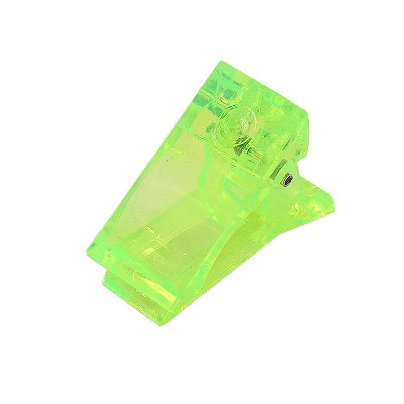 Colored Nail Art Crystal Clips - Multi-Color Shaping & Fixing Clips for Gel Extensions