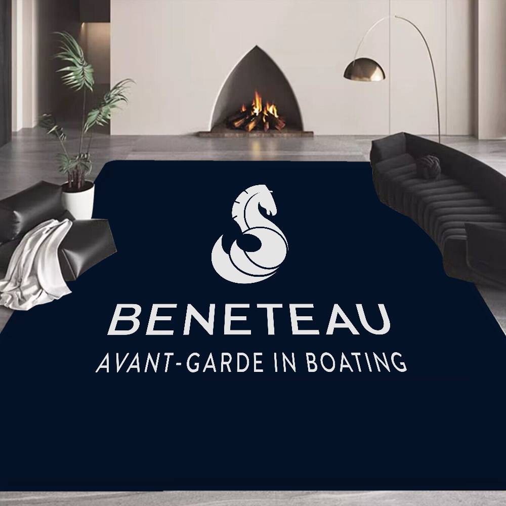 B-BENETEAU Logo Bathroom Mat Anti-slip Absorb Water Long Strip Cushion Bedroon Mat Welcome Doormat