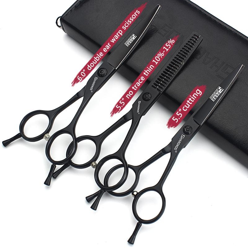 5/6/6.5/7/7.5 Inch Professional Hairdressing Scissors Japan 440C Hairdreser Scissors Barber Shears Set Cutting Thinning Haircut