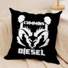 Gas Fueled Engine C-CumminsS Cushion Cover Soft Plush Fabric Double-Sided Printed Sofa Cushion Cover for All Seasons Home Decor
