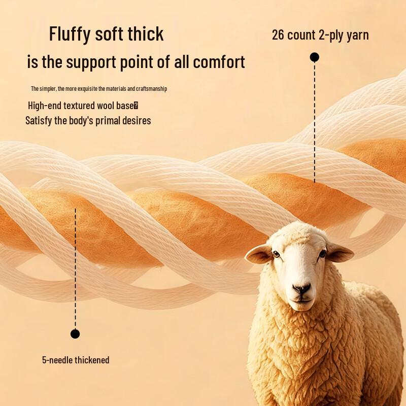 Hengyuanxiang Women's Pure Wool Thick Knit Sweater