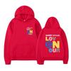 Love on Tour Print Fashion Sweatshirt Hip Hop Casual Tops Oversize Unisex Autumn Winter Fleece Streetwear Tops