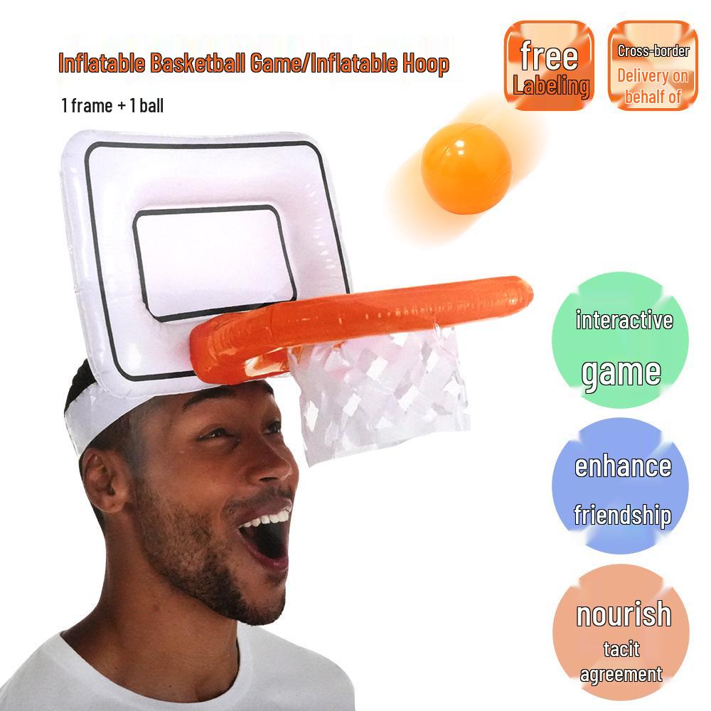 

Interactive Parent-Child Basketball Hoop Throwing Game Headband Toy