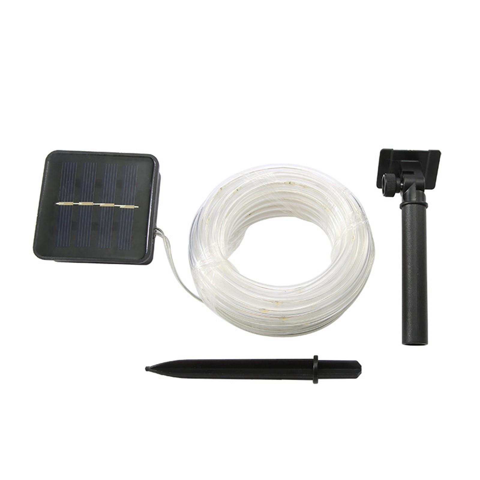 

Solar Tube String Lights Outdoor Decorative Lights Are Suitable For Fence Yard Walkway And Other Festive Decorations білий