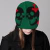 Women Knit Beanie Warm Ear Protector Hat Teens Halloween Jacquard Handmade Hat