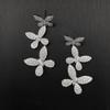 Gica Gema New Jewelry S925 Sterling Silver Butterfly Shape Fashionable Flower Smart Long EarringsFor Women Fine High Grade Jewelry Gift