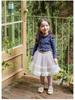 2025 Spring Strawberry Korean Toddler Girls' Puff Sleeve Lace Collar Floral Top