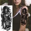 1 Sheet Warrior Gladiator Temporary Tattoos For Men Women Spartan Hero Tatoos Waterproof Realistic Fake Body Arm Tattoo Stickers