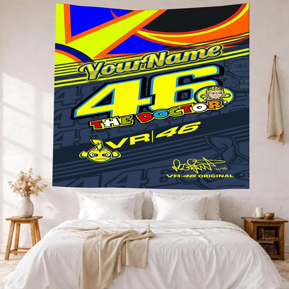 Doctor46 Custom Your Name Wall Decor Tapestry Art For Pet Memorial Birthdaywedding Party Backdrop Family Gift
