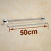 30/40/50/60cm Montado en la Pared Color Cromado Latón Hecho Doble Barra para Toallas Para Accesorios de Baño Toallero Portatoallas YT-10198