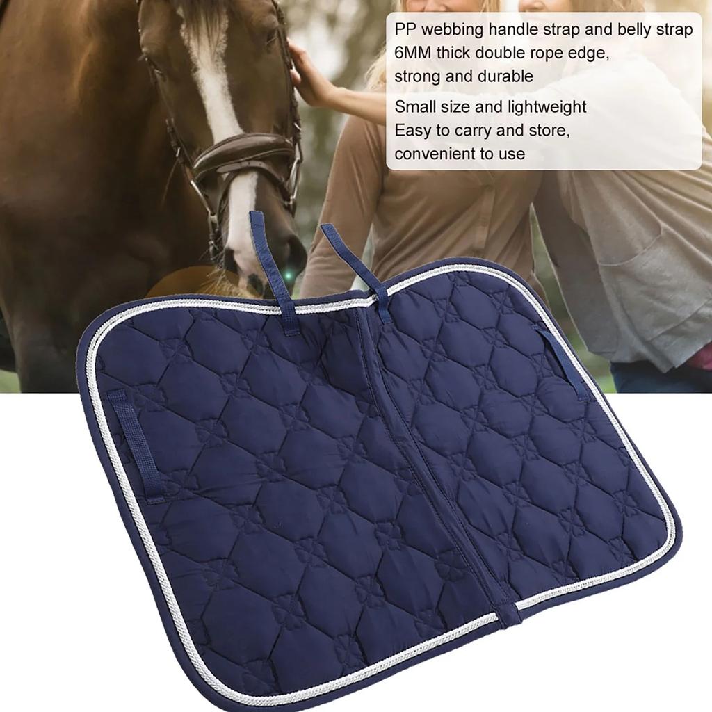 Strapazierfähige Baumwolle Weich Atmungsaktiv Doppelseil PP Gurtband Griff Bauchgurt Pferdesattelunterlage Schweißabsorptionsmatte Ausrüstung