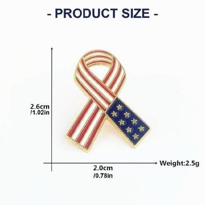 Festive Ribbon Badge Corrosion Resistant Zinc Alloy Ideal For Holiday Costume Enhancement