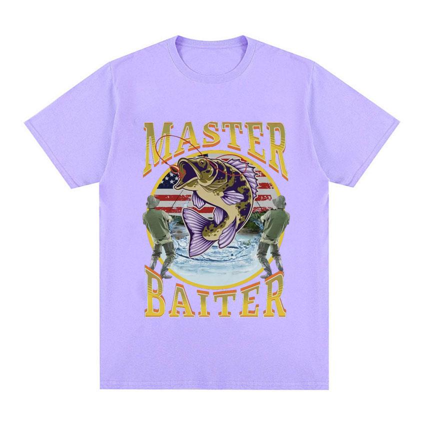 Funny Master Baiter Fishing Parody TShirt Summer Men Women Clothing Fashion T Shirts Cotton Short Sleeve Oversized Tshirt Tops
