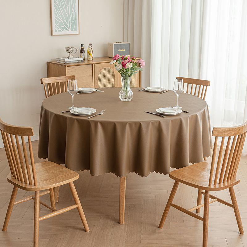 

Waterproof and Oilproof and Heatproof Disposable For Home round Dining Table Tablecloth Hotel Restaurant Ding Room Large round Table Tablecloth Coffee Waterproof oil-proof Round tablecloth 180cm