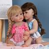 55 cm Reborn Baby Dolls Viso kūno silikonas Betty Reborn Toddler Girl Princess Vandeniui atsparus žaislas mergaitėms