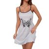 Summer Women's Printed Strappy Mini Dress: Casual, Comfortable, Sexy Nightgown