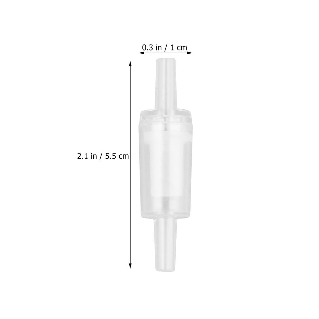 20pcs 4Mm Check For Aquarium Straight Air Valve Non-Return Valve Fish Tank Oxygen Tubing Aerator Connector Red