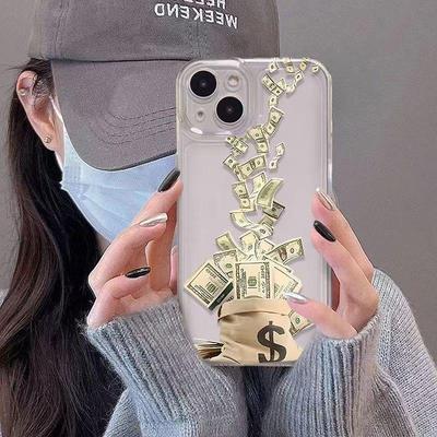 Etui na iPhone 17 Pro Max z banknotem z juty - Miękkie, proste dopasowanie do iPhone 16/17 Pro & 15/14/13