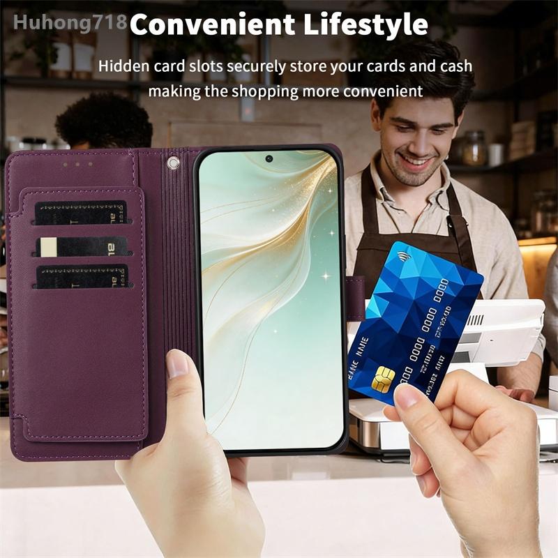 For Infinix Note 12 30 40 40X 50 VIP 2023 Pro Plus 4G 5G Flip Wallet Case Leather Cover With Card Slots Hand Strap Wireless Charging