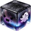 Halloween Spooky Cube Squishies Toy Transparent Glitter Maltose Stress Relief Squeeze Toy For Party Favor Kids Gift Decor