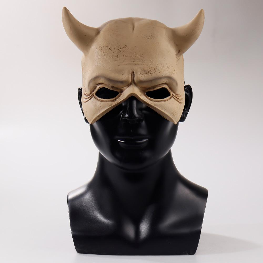 

Horror The Black Phone Mask Cosplay Scary The Grabber Evil Killer Latex Helmet Halloween Carnival Party Costume Props