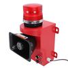 Sirena Industriale con Tromba e Luce di Avvertimento a LED 180db Volume Allarme Acustico e Visivo