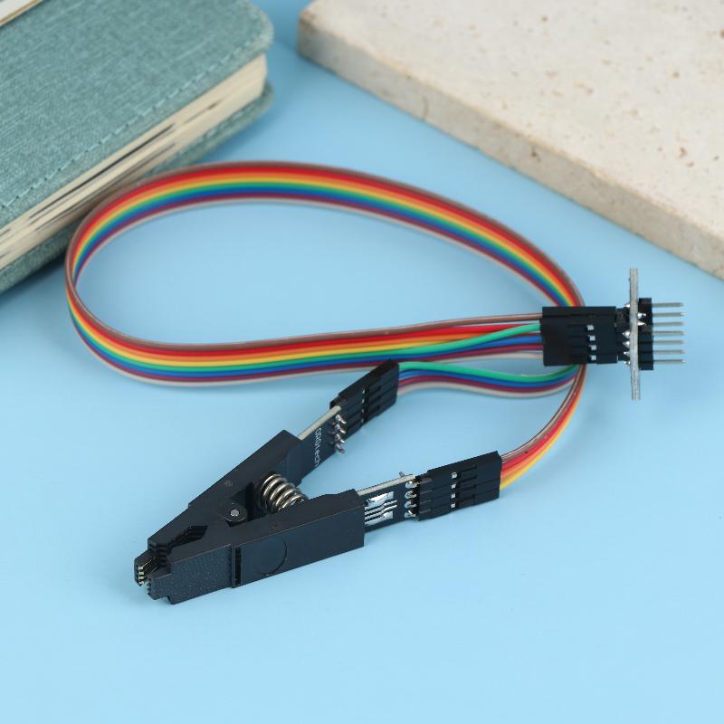 Sop8 To Dip8 Programmer Testing Clip 8 Pin Ic Test Clip Clamp Pitch 1.27Mm For Eeprom 93Cxx 25Cxx 24Cxx In Circuit Programming