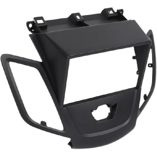 Accessories Double Din Fascia for Ford Fiesta 2008-2017 Panel Dash Mount Installation Trim Kit Face Black Frame Replace