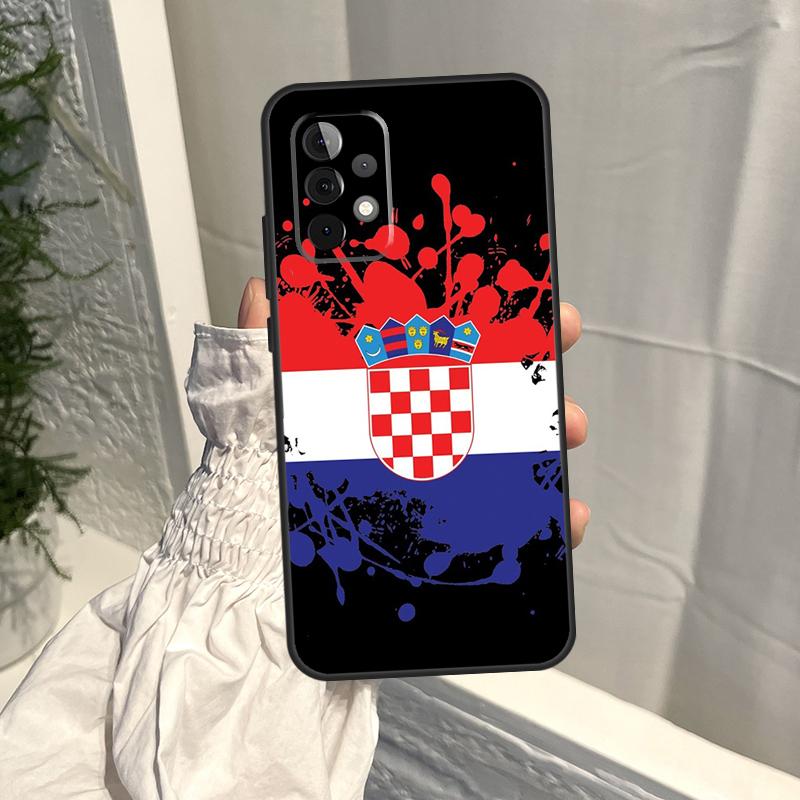 Croatia Flag Case For Samsung Galaxy A56 A36 A16 A06 A54 A34 A14 A13 A53 A12 A22 A32 A52 A35 A15 A55 A17