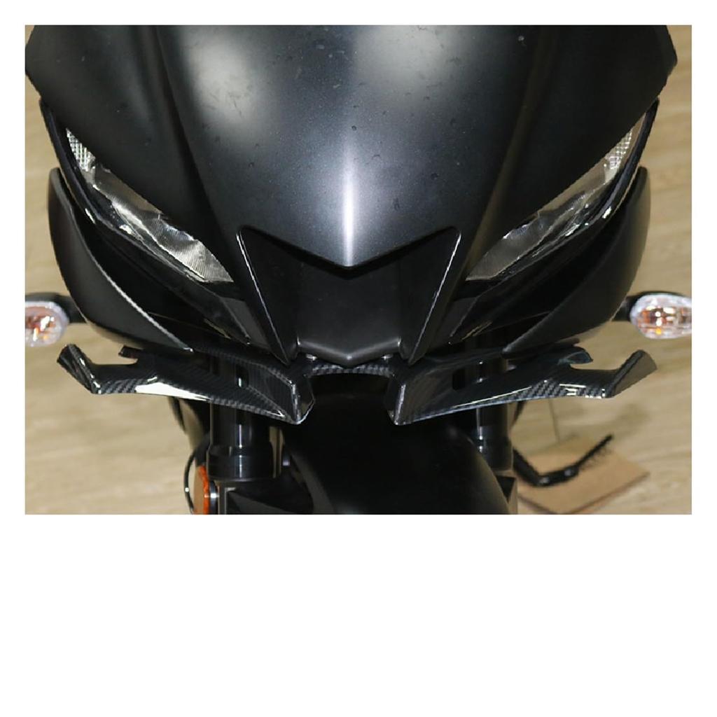 2019-2024 Motorcycle Front Vehicle Nose Extension Plate (Carbon Fiber Look) for YZF-R25 for YZF-R3