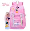 2Pcs/set K-pop Printed Backpack with 750Ml Water Bottler for Teenager Girl Boy Bookbag Kid Gift Large Capacity waterproof Travel Bag Mochila