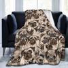 Funny Puppy Dog Throw Blanket Super Soft Micro Flannel Fleece Bed Blankets Plush Lightweight Fluffy Throws Home Decorative