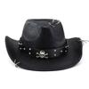 Pălărie Nouă Western Cowboy Vintage din Piele Ecologică pentru Bărbați Pălării Jazz Gentleman Pălărie Panama Cowgirl Sombrero Hombre