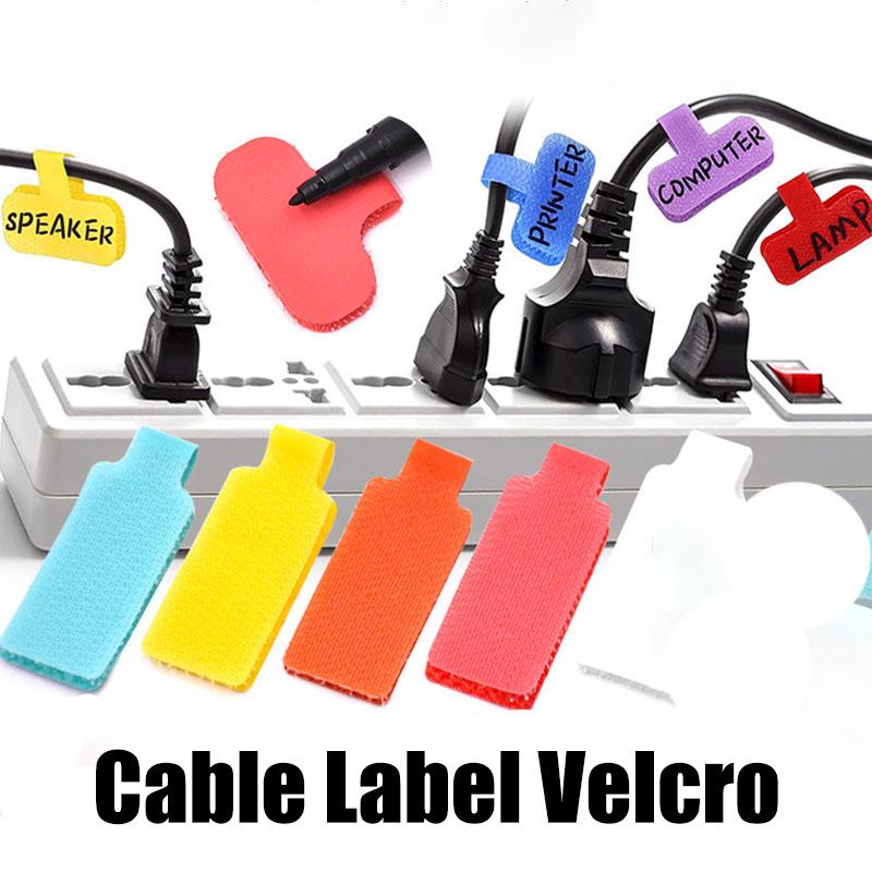 

Класифікація кабелю, 24 шт. Кольоровий логотип для кабелю, кругла квадратна етикетка для кабелю Velac, придатна для запису, самоклеюча наклейка, придатна для запису