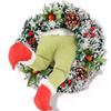 The Funny Christmas Burlap Wreath Door Creative Christmas Decorations